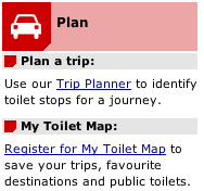 toilet map mini screen capture