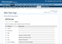 Mass edit title tags of UTW tag pages